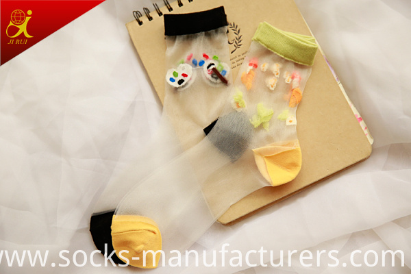 Women Summer Wear Thin Skin Color Socks 2015